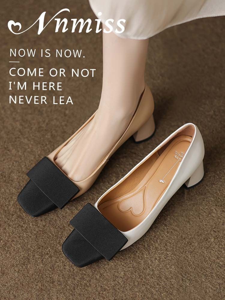 方头 一脚蹬 松紧带 浅口鞋 皮革  - VALI鞋履AI设计主图