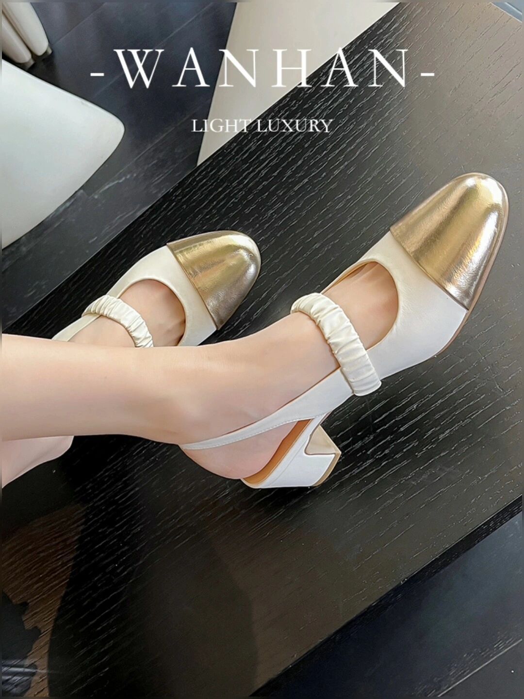 方头 浅口鞋 皮革  - VALI鞋履AI设计主图