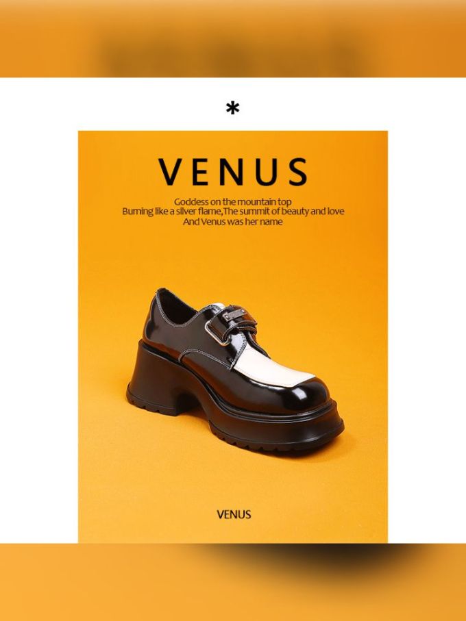 厚底 圆头 皮革 