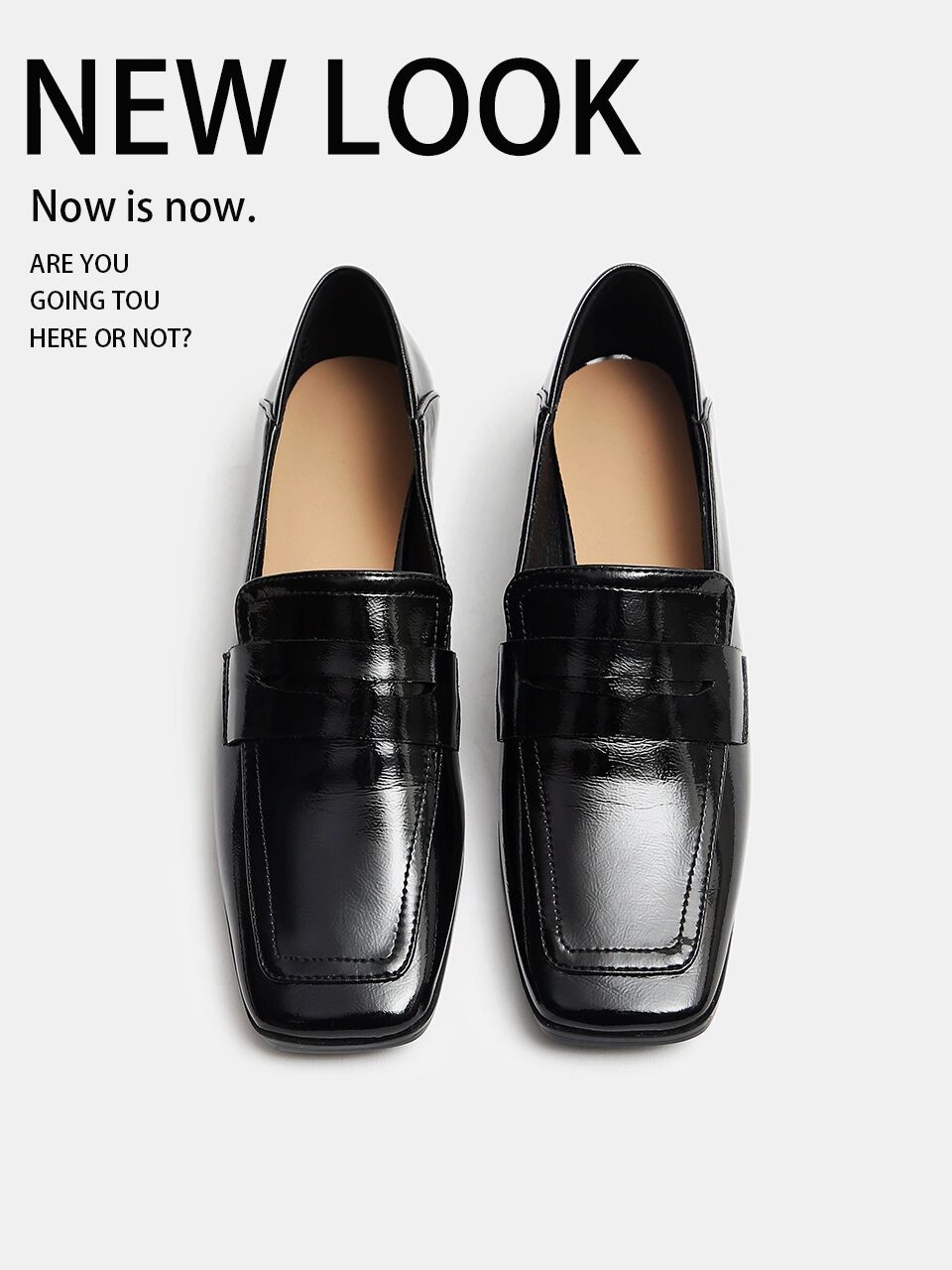 方头 一脚蹬 深口鞋 皮革  - VALI鞋履AI设计主图