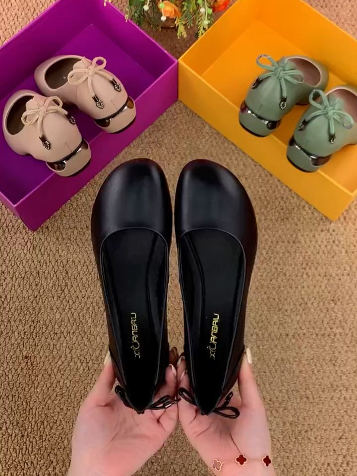 圆头 低帮 浅口鞋 皮革  - VALI鞋履AI设计主图