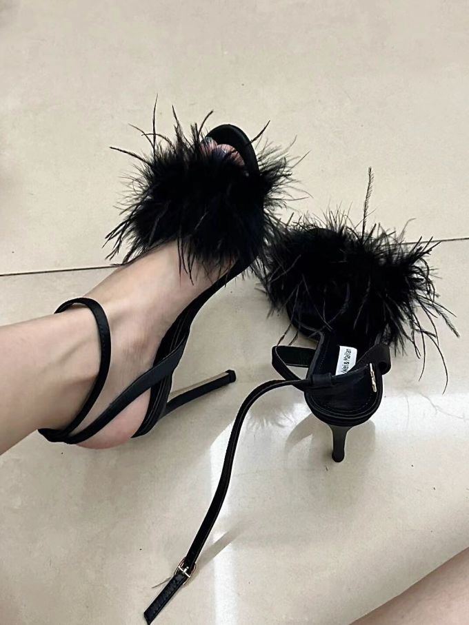 中跟 细跟 无帮 