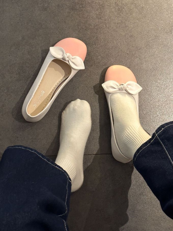 圆头 一脚蹬 浅口鞋 