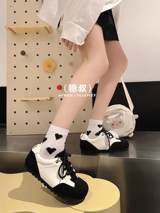 低帮 系带 皮革 