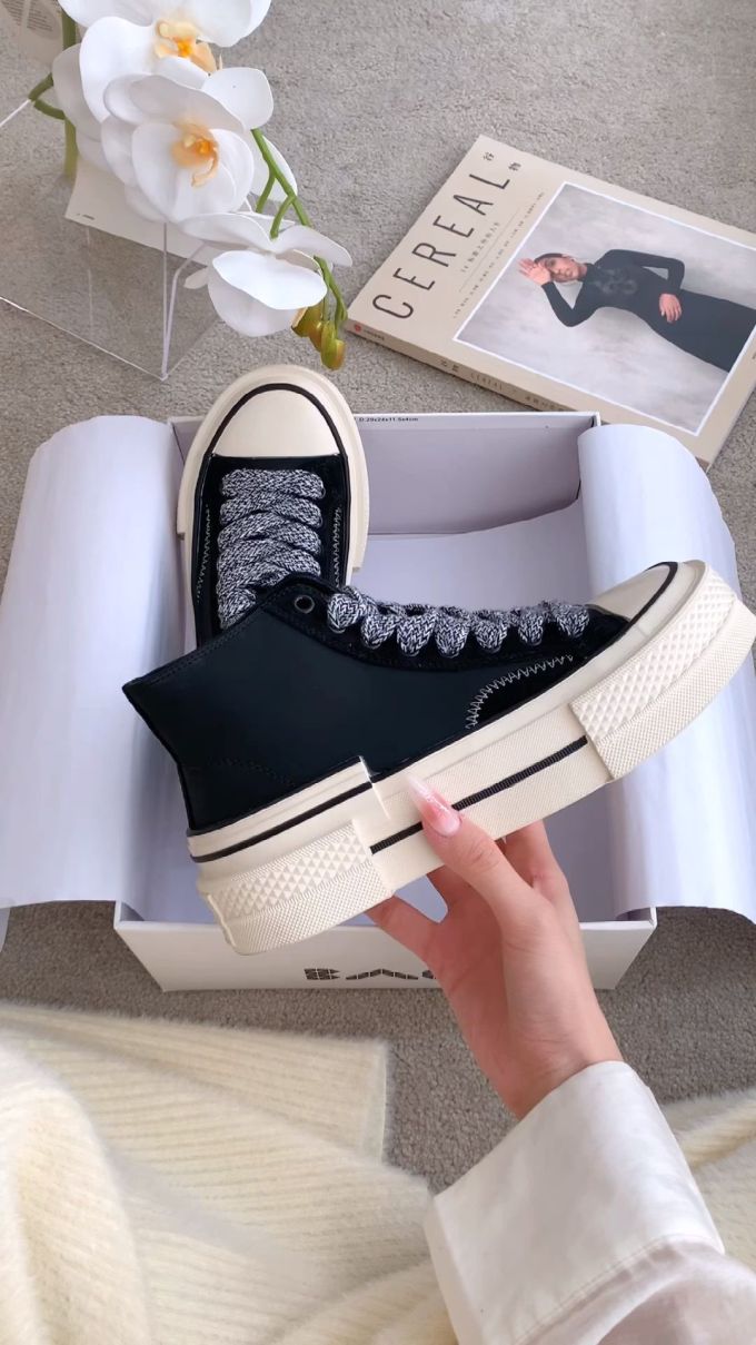 高帮 系带 
