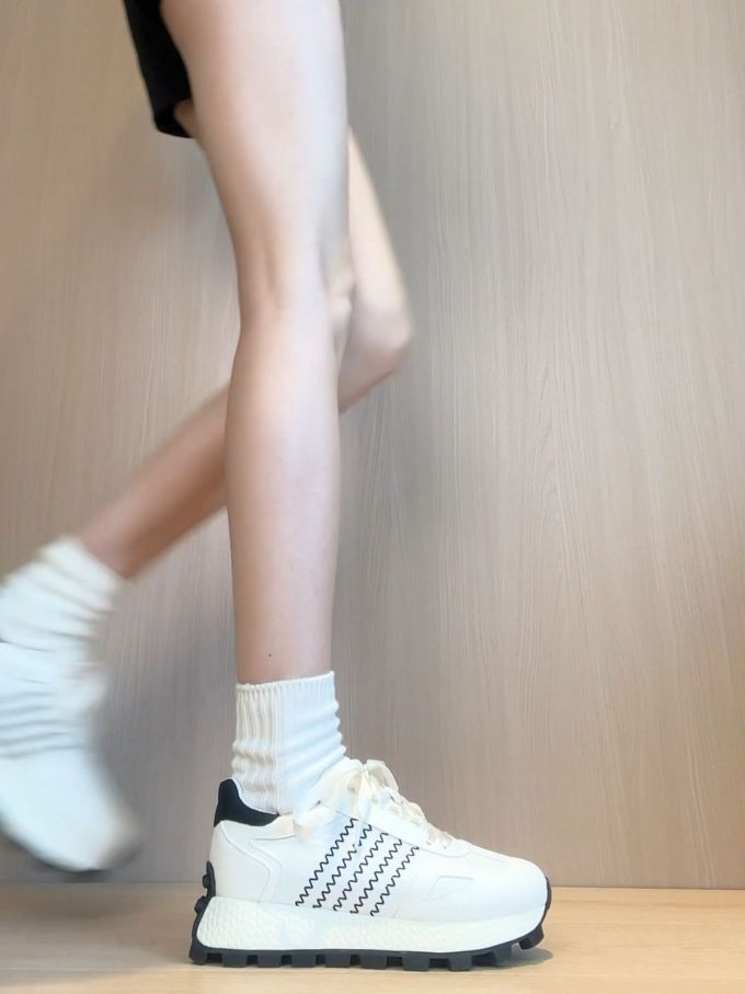 低帮 系带 皮革 