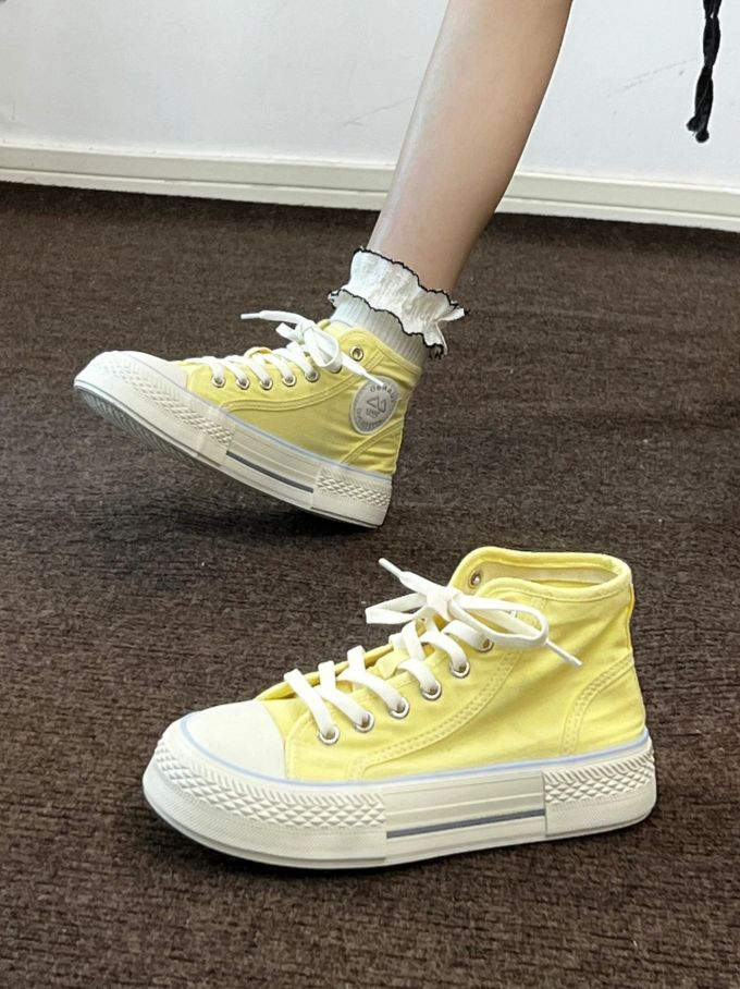 高帮 系带 