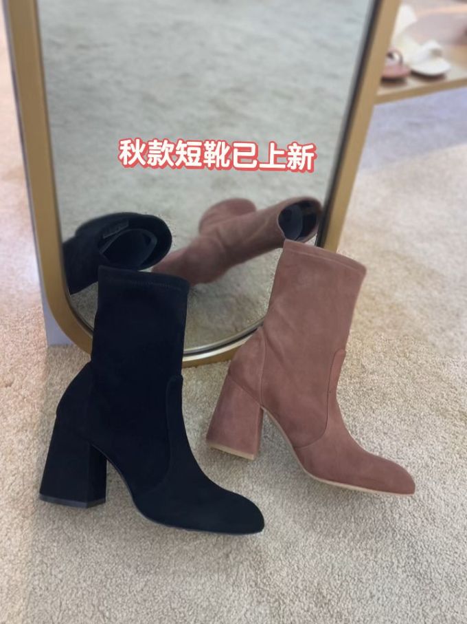 高跟 粗跟 皮革 