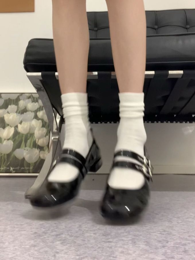 袢扣 中口鞋 皮革 