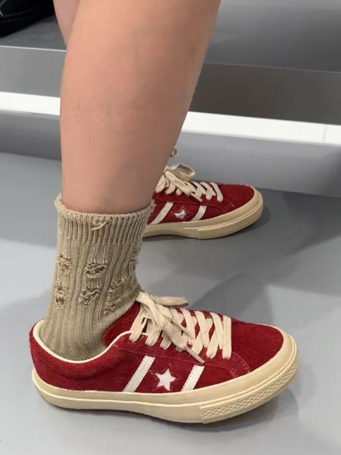 低帮 系带 皮革 