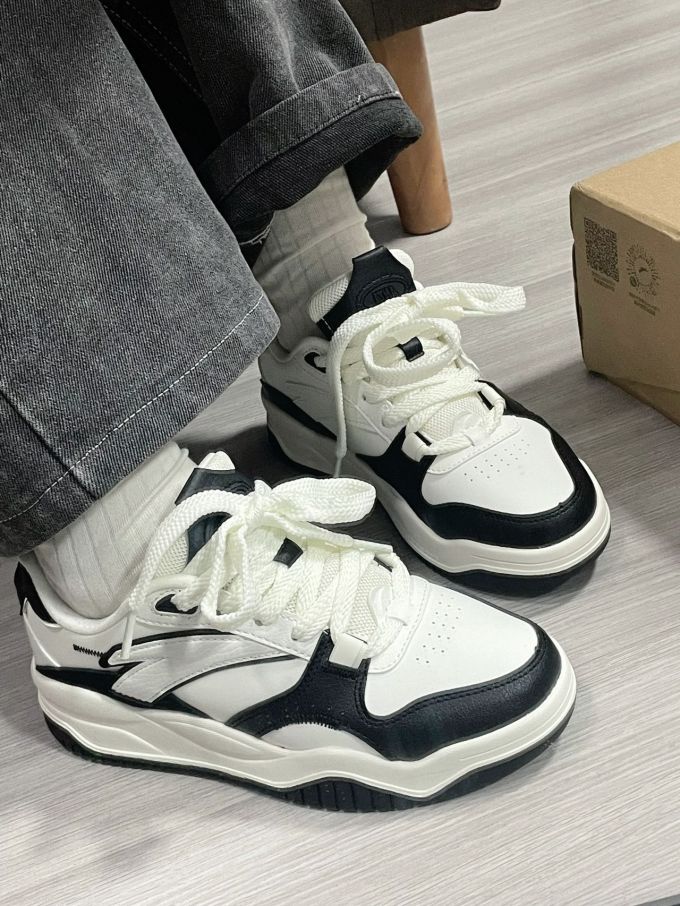 低帮 系带 皮革 