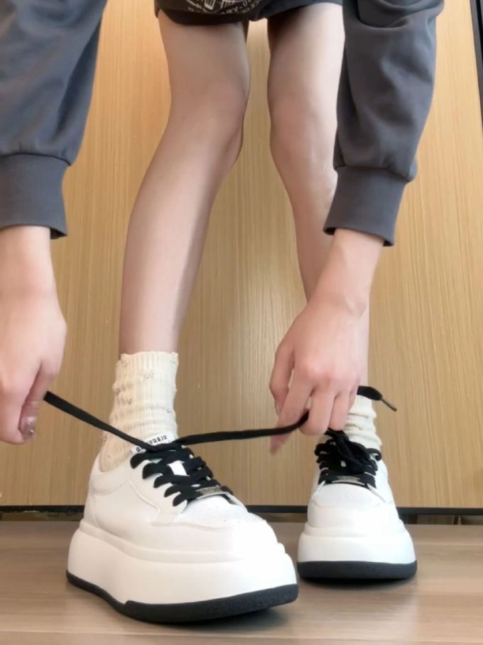 低帮 系带 皮革 