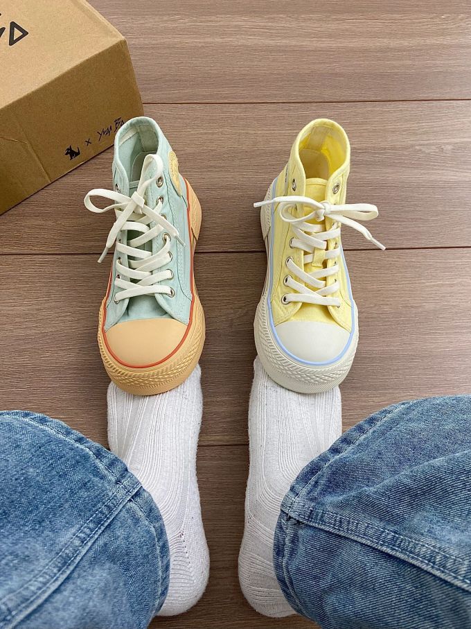 高帮 系带 