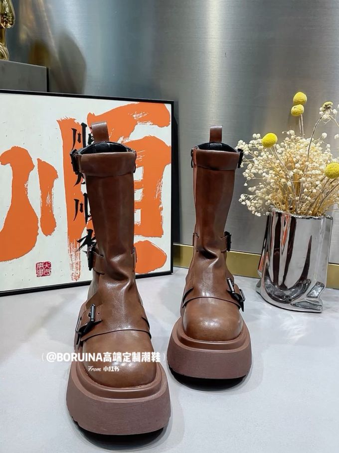 圆头 皮革 