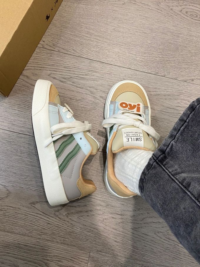 低帮 系带 魔术贴 皮革 