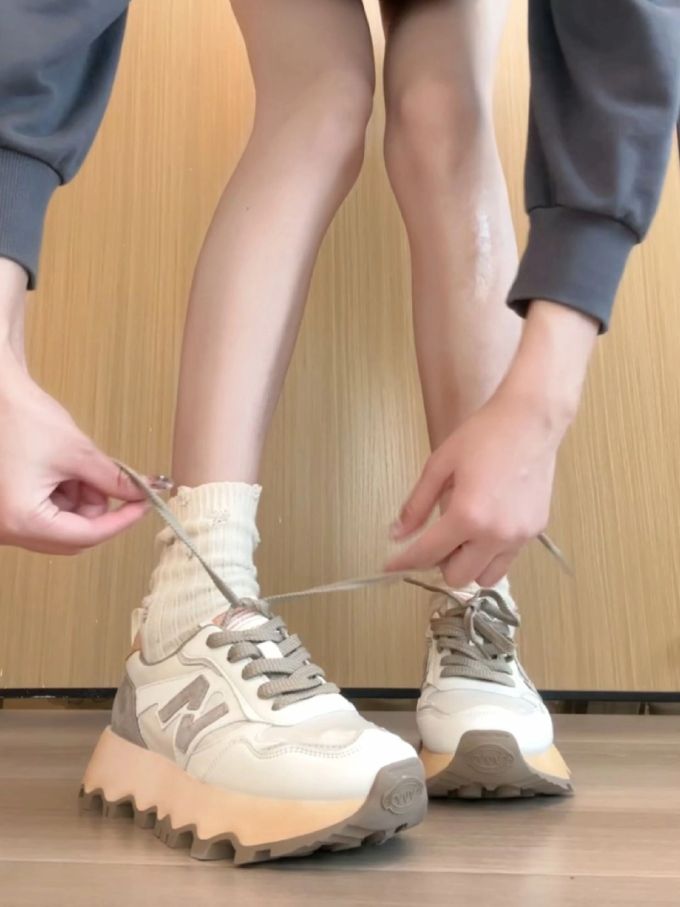 低帮 系带 皮革 