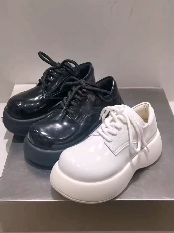 低帮 系带 皮革 