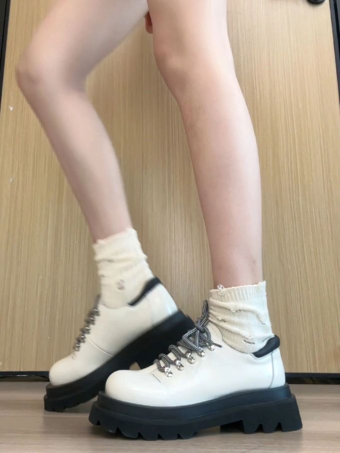 低帮 系带 皮革 
