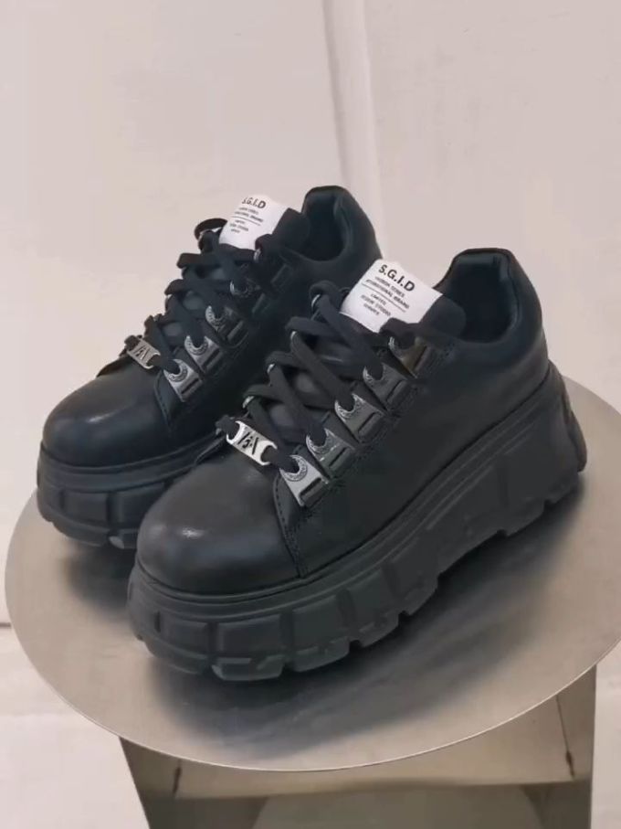 低帮 系带 皮革 