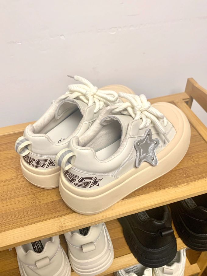 低帮 系带 魔术贴 皮革 