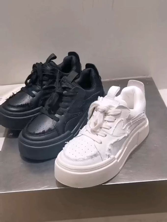 低帮 系带 皮革 