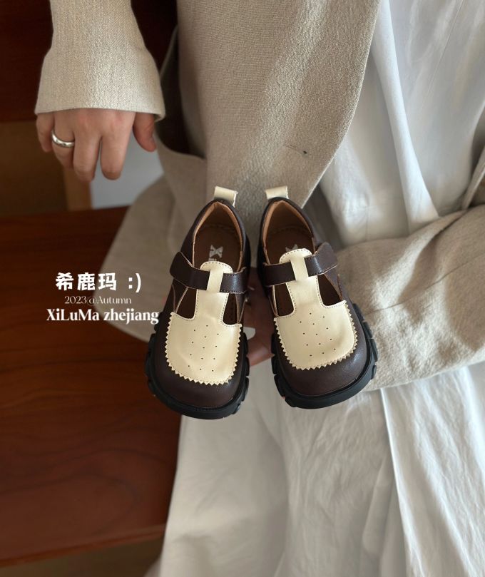 圆头 魔术贴 皮革 