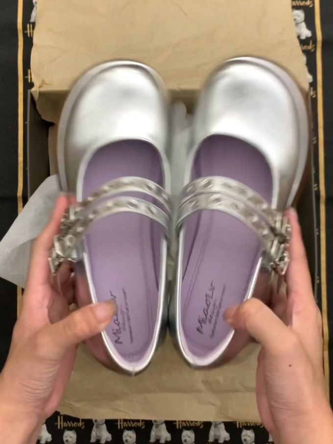 圆头 中口鞋 皮革 