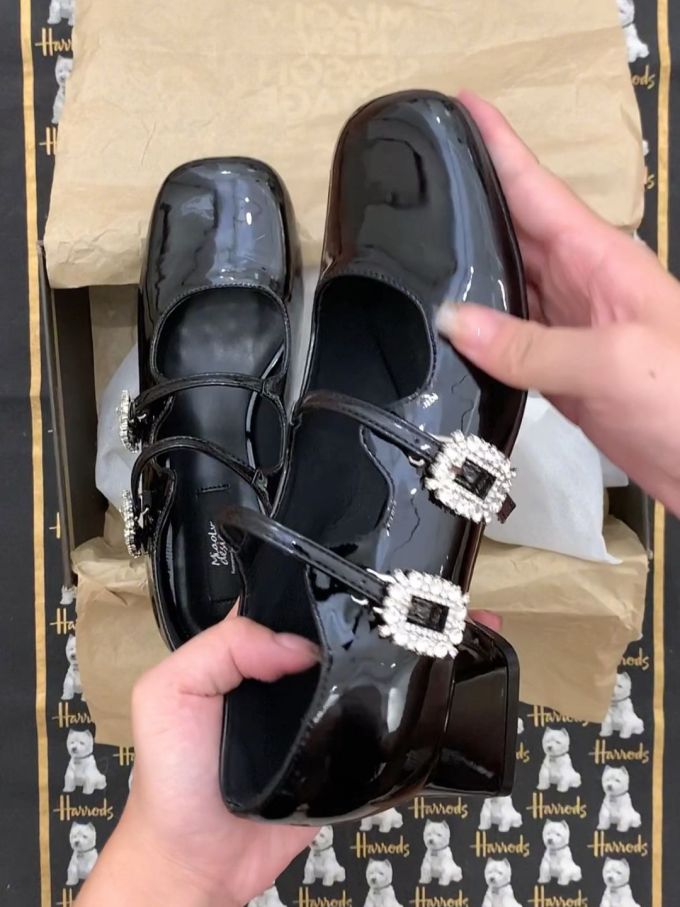 袢扣 中口鞋 皮革 