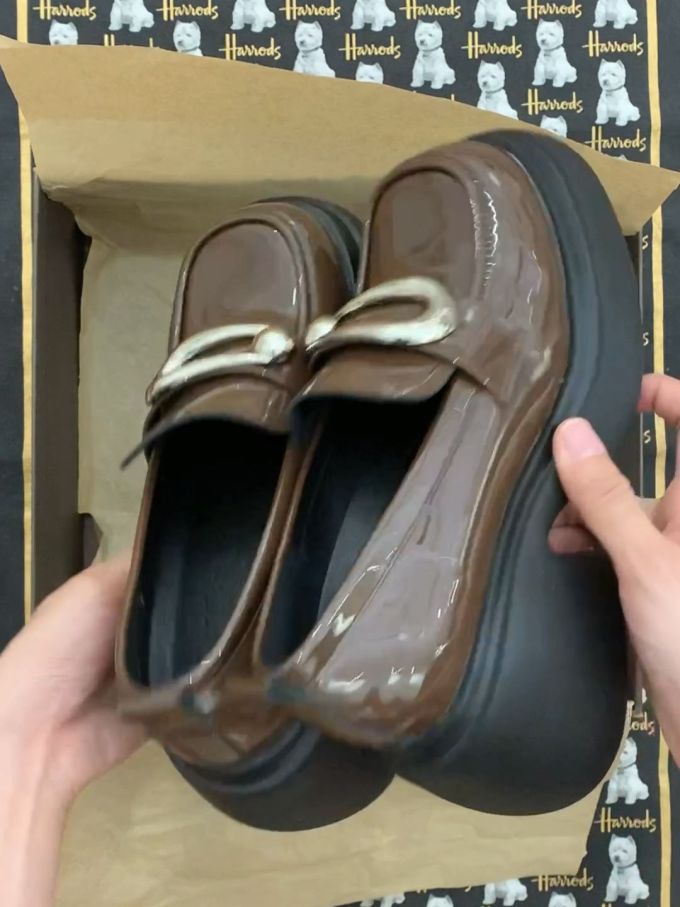 圆头 低帮 皮革 