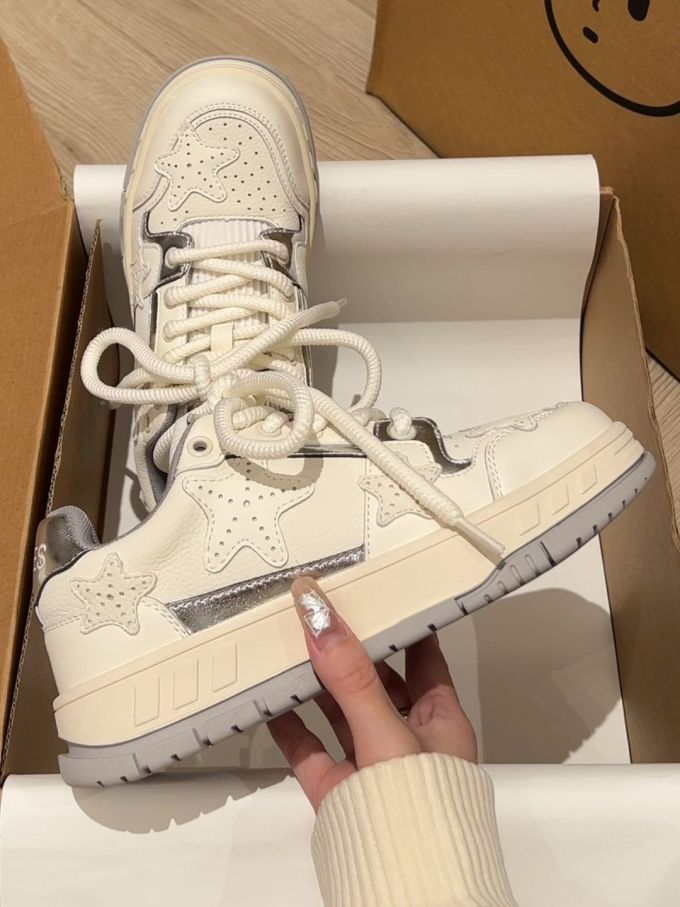 高帮 系带 皮革 