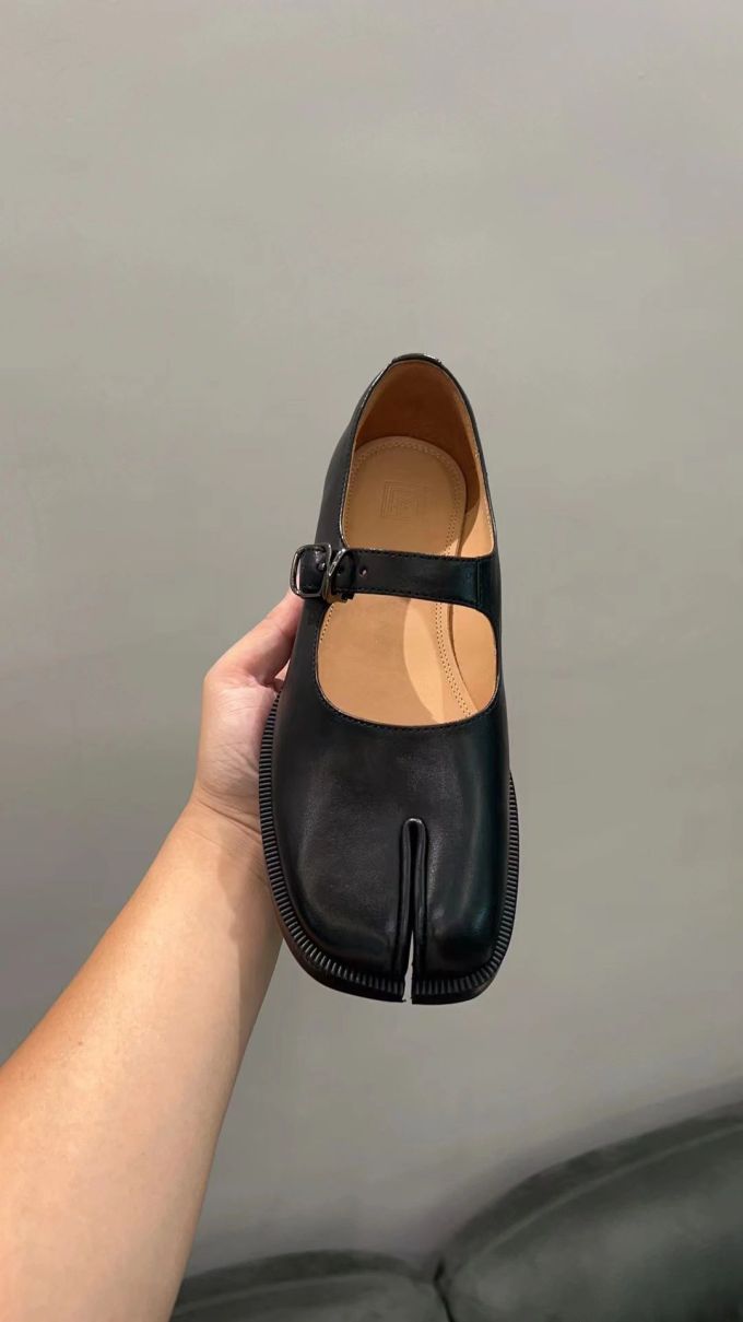 异形头-分趾 袢扣 中口鞋 皮革 