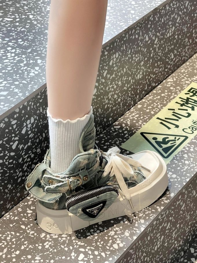 高帮 系带 