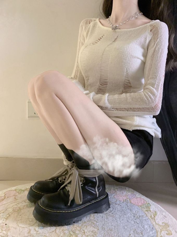 毛纺 细针 腐殖土色 甜妹风 甜美 