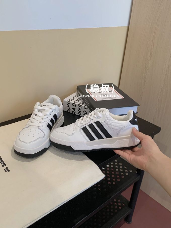 低帮 系带 皮革 
