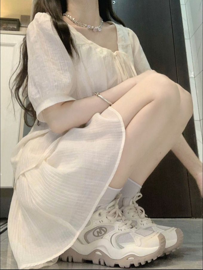 棉麻 X型 V领 燕麦色 深银灰色 珠光象牙白 沙色金币 甜妹风 甜美 