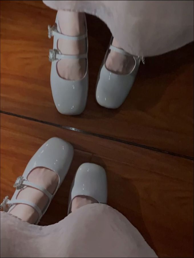 方头 袢扣 中口鞋 皮革 