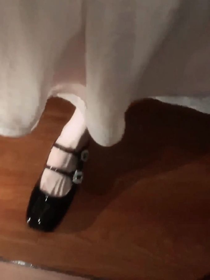 方头 袢扣 中口鞋 皮革 