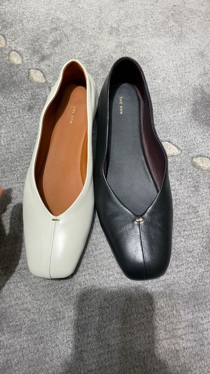 方头 一脚蹬 中口鞋 皮革 