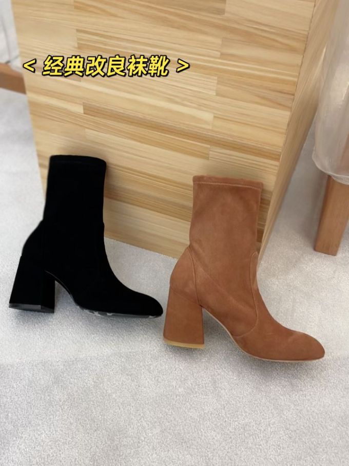 高跟 粗跟 皮革 