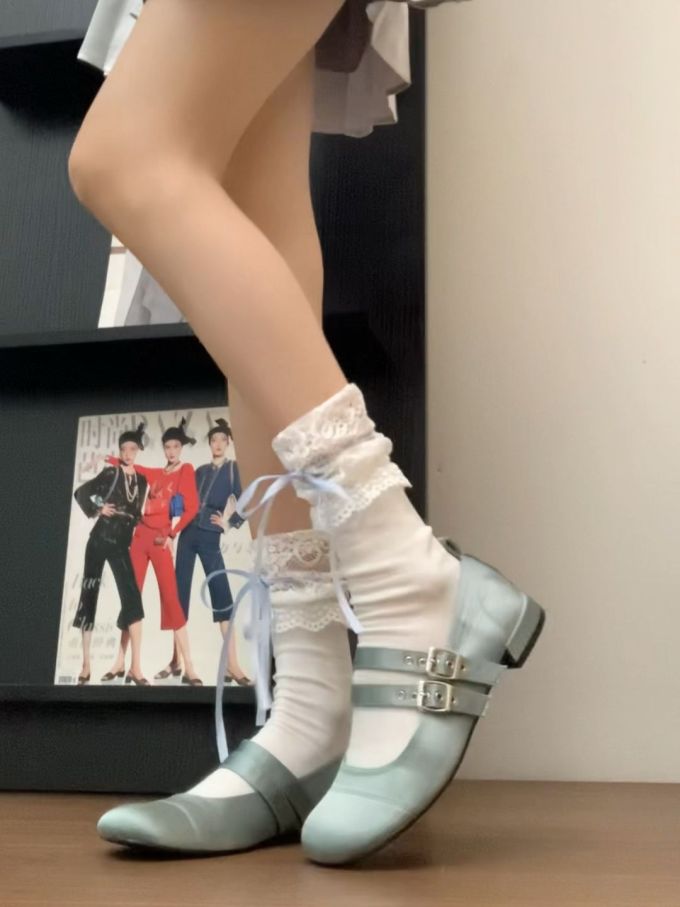 袢扣 中口鞋 皮革 