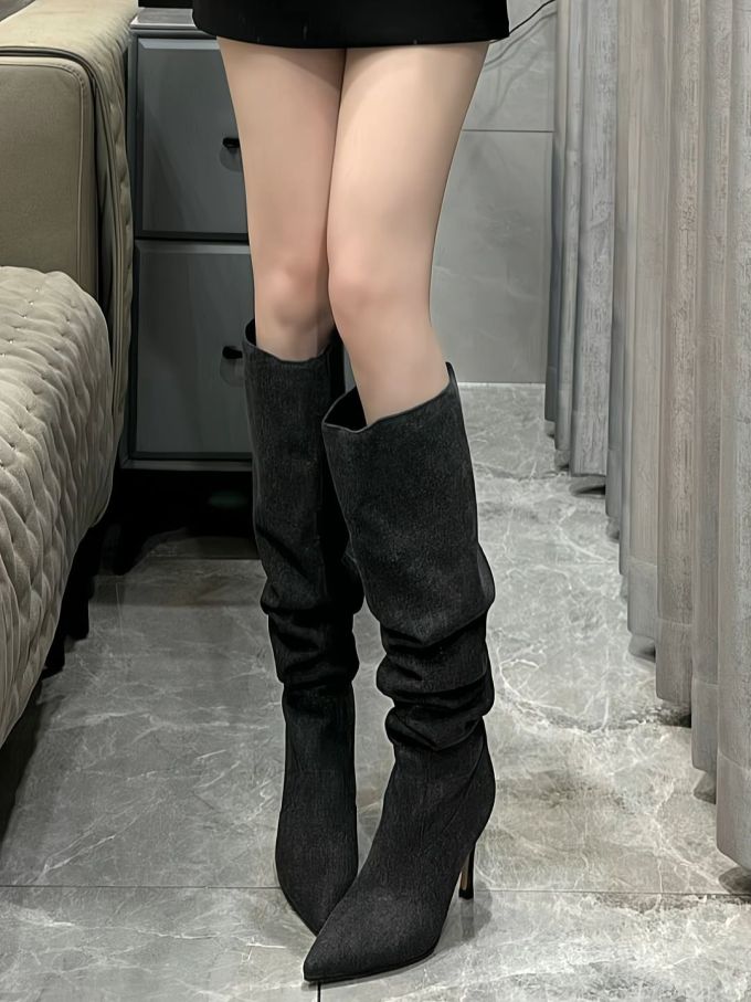 尖头 皮革 