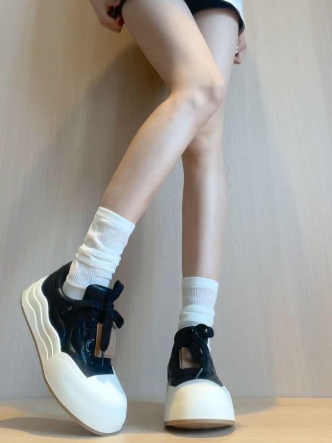 低帮 系带 皮革 
