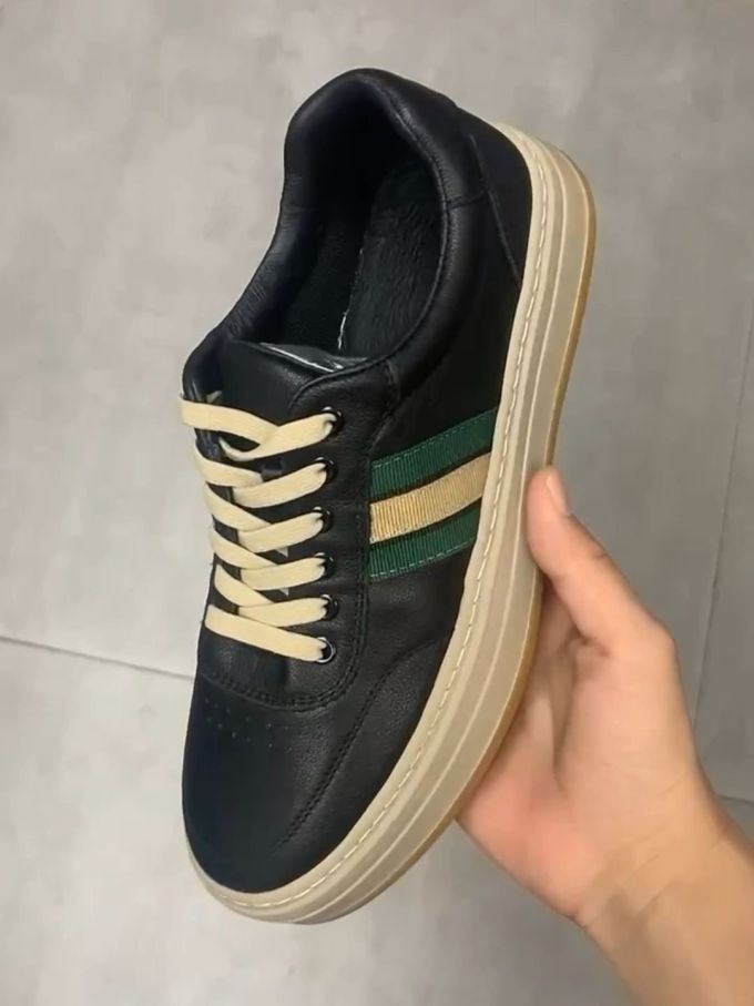 低帮 系带 皮革 