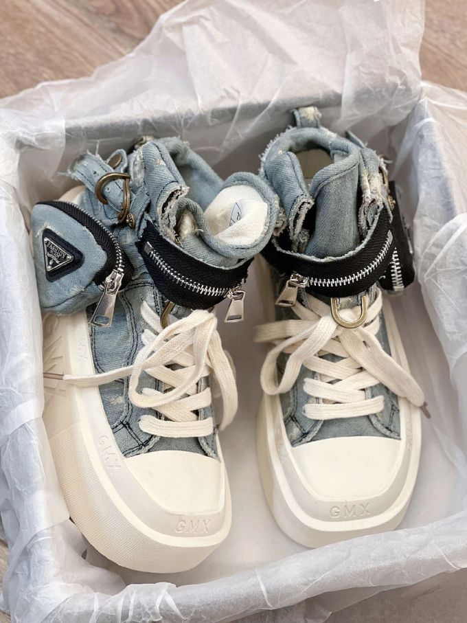 高帮 系带 