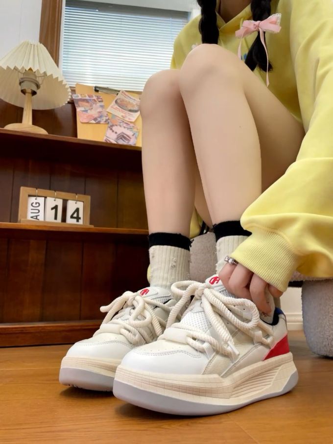 低帮 系带 皮革 