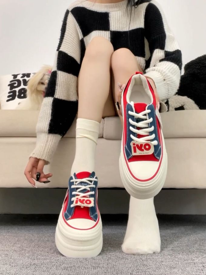 高帮 系带 