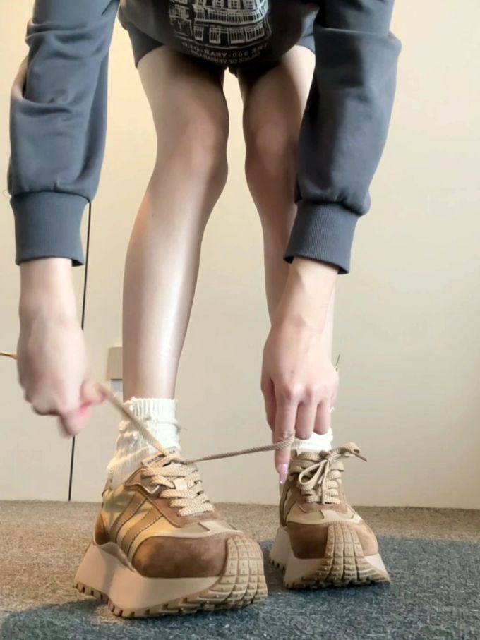 低帮 系带 皮革 