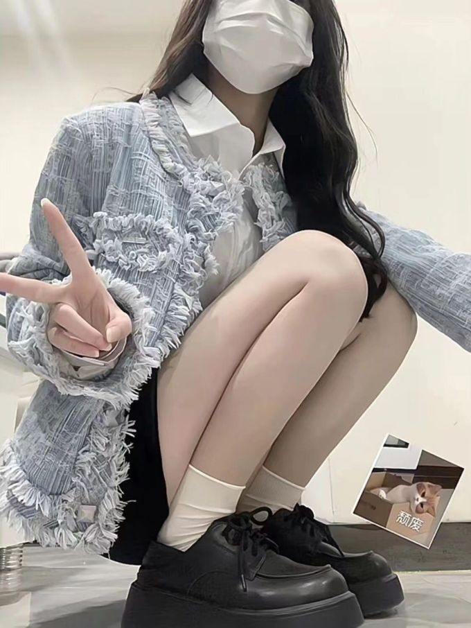 不对称 手工装饰 纪念碑灰 正灰色 学院风 