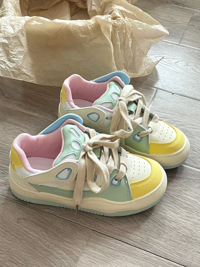 低帮 系带 皮革 