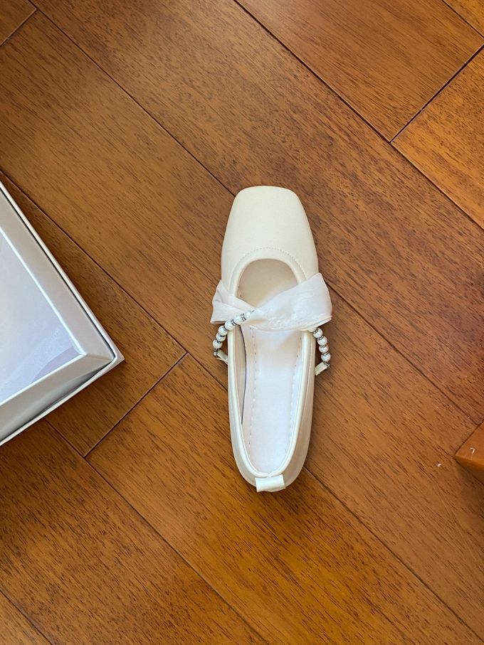 方头 中口鞋 皮革 